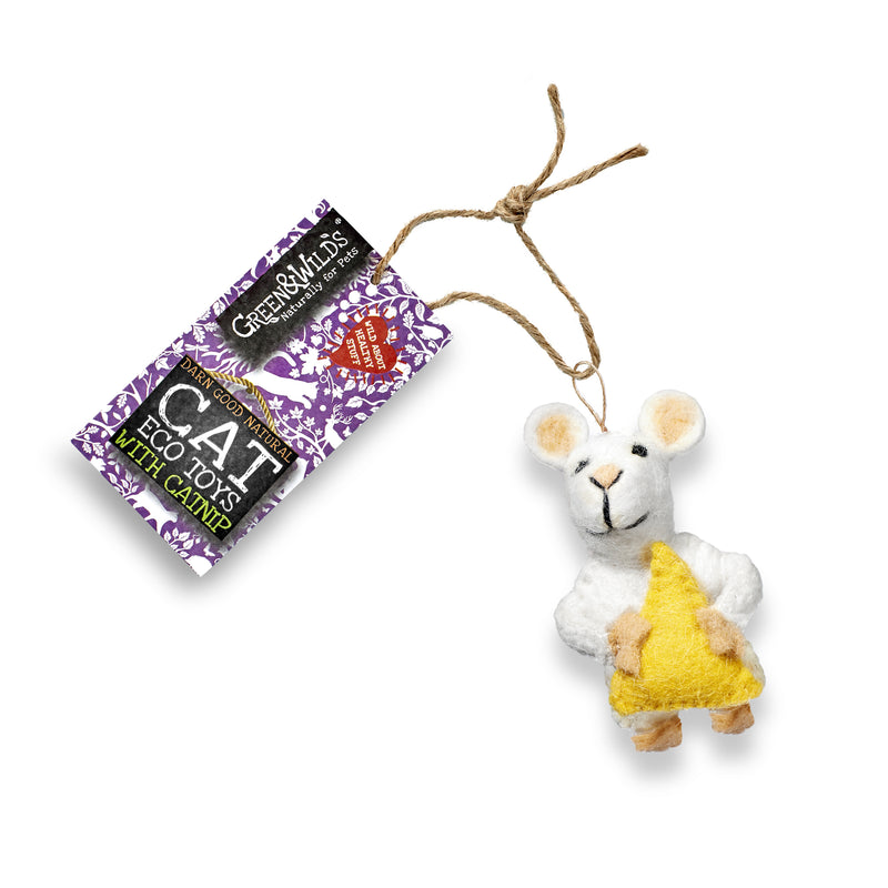 Monty Jack Mouse - Eco Cat toy with catnip